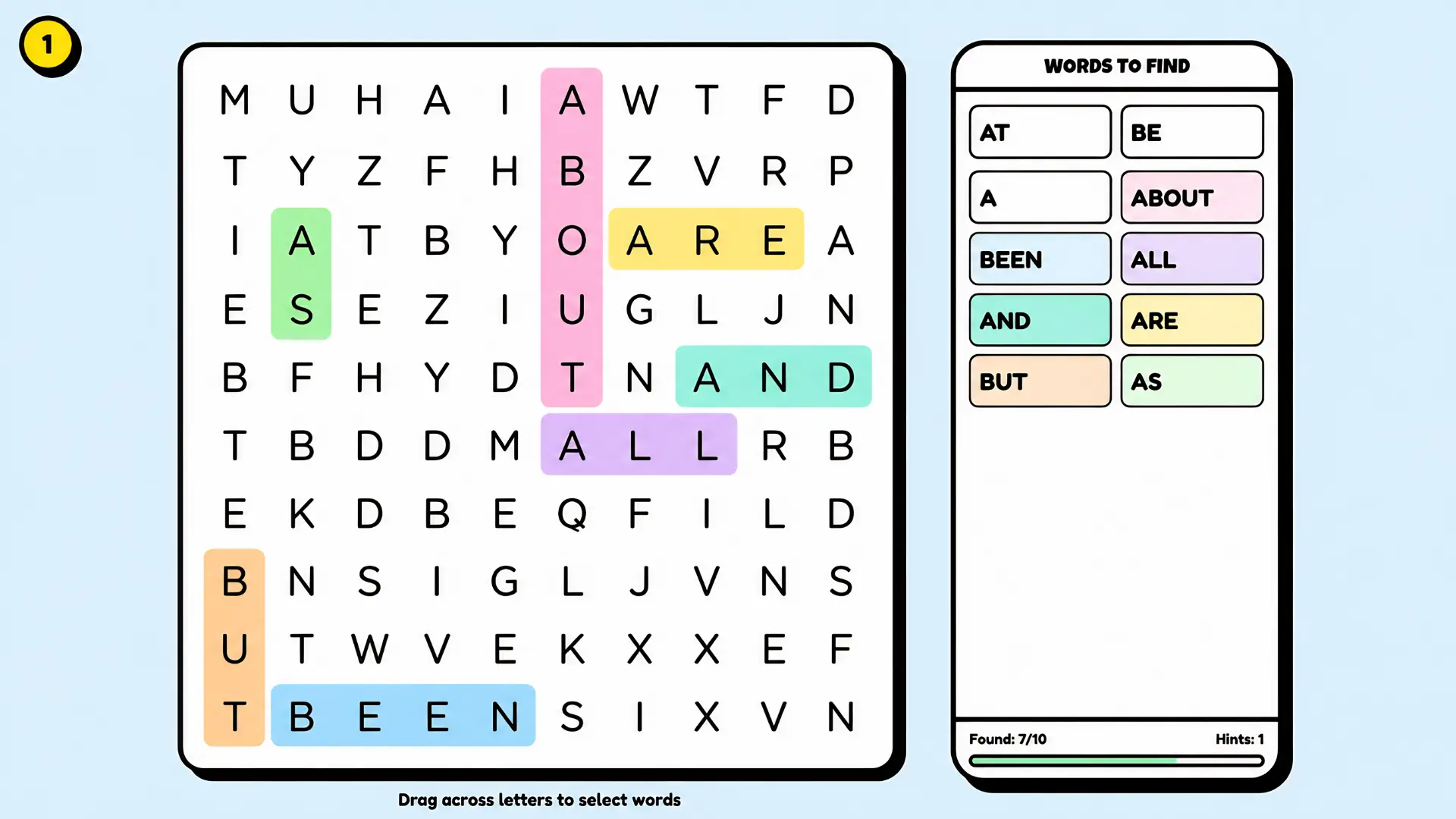 Find Hidden Words