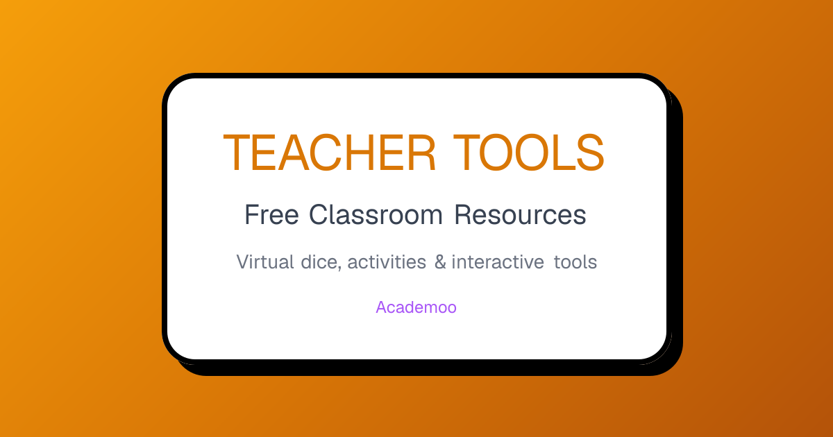 Free Teacher Tools | Classroom Activities & Resources | Academoo